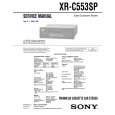 SONY XRC553SP Service Manual cover photo