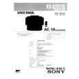 SONY KVD2921D Service Manual cover photo