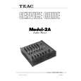 TEAC MODEL-2A Service Manual cover photo