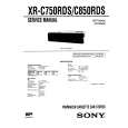 SONY XRC850RDS Service Manual cover photo