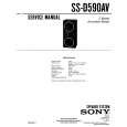 SONY SS-D590AV Service Manual cover photo