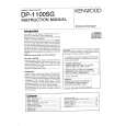 KENWOOD DP-1100SG Owner's Manual cover photo