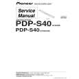 PIONEER PDPS40 Service Manual cover photo