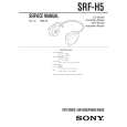 SONY SRFH5 Service Manual cover photo