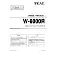 TEAC W-6000R Service Manual cover photo