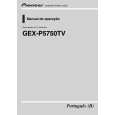 PIONEER GEX-P5750TV/XF/BR Owner's Manual cover photo