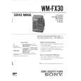 SONY WMFX30 Service Manual cover photo