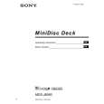 SONY MDSJB980 Owner's Manual cover photo