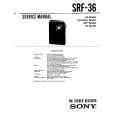 SONY SRF-36 Service Manual cover photo