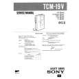 SONY TCM19V Service Manual cover photo