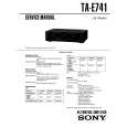 SONY TA-E741 Service Manual cover photo