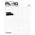 PIONEER PL-10 Owner's Manual cover photo