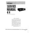 TEAC C1 Service Manual cover photo