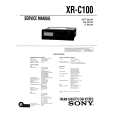 SONY XRC100 Service Manual cover photo