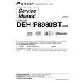 PIONEER DEH-P8980BT Service Manual cover photo
