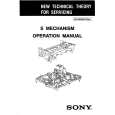 SONY S MECHANISM Owner's Manual cover photo