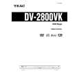 TEAC DV2800VK Owner's Manual cover photo