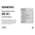 ONKYO DSA1 Owner's Manual cover photo