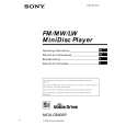 SONY MDXC8900R Owner's Manual cover photo