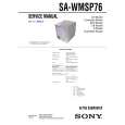 SONY SAWMSP76 Service Manual cover photo