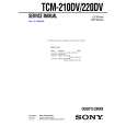 SONY TCM210DV Service Manual cover photo