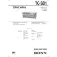 SONY TCSD1 Service Manual cover photo