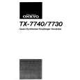 ONKYO TX-7730 Owner's Manual cover photo
