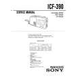 SONY ICF-390 Service Manual cover photo