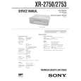 SONY XR2750 Service Manual cover photo