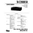 SONY TAE2000ESD Service Manual cover photo