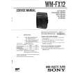 SONY WMFX12 Service Manual cover photo