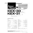 PIONEER KEX31 Service Manual cover photo