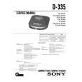 SONY D-335 Service Manual cover photo