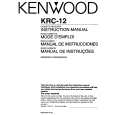 KENWOOD KRC12 Owner's Manual cover photo