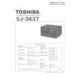 TOSHIBA SJ3437 Service Manual cover photo