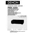 DENON PMA-320A Owner's Manual cover photo