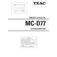 TEAC MC-D77 Service Manual cover photo