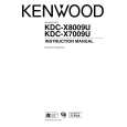 KENWOOD KDC-X7009U Owner's Manual cover photo