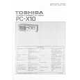 TOSHIBA PCX10 Service Manual cover photo