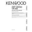 KENWOOD VR409 Owner's Manual cover photo