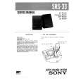 SONY SRS33 Service Manual cover photo
