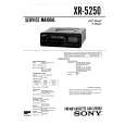 SONY XR5250R Service Manual cover photo