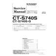 PIONEER CT-S740S Service Manual cover photo