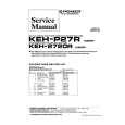 PIONEER KEH2720R X1B/GR Service Manual cover photo