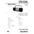 SONY CFDS38L Service Manual cover photo