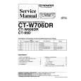 PIONEER CT-W706DR Service Manual cover photo