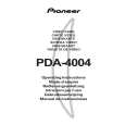 PIONEER PDA-4004/ZYVLDK Owner's Manual cover photo