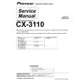 PIONEER CX-3110 Service Manual cover photo