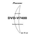 PIONEER DVD-V7400 Owner's Manual cover photo