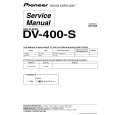 PIONEER DV-400-S Service Manual cover photo